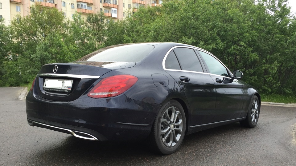 Установка занижающих спортивных пружин Eibach Pro-Kit на Mercedes-Benz C W205 E10-25-036-01-22