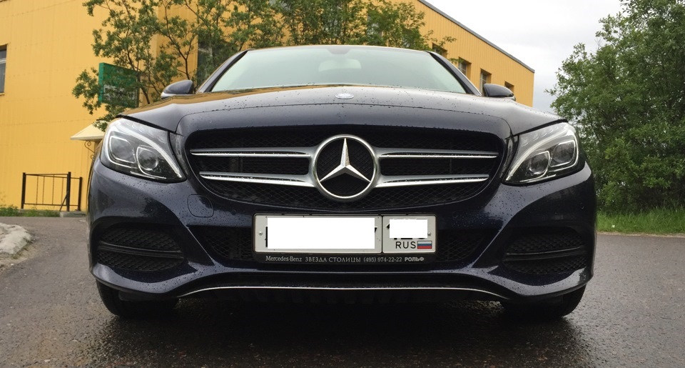 Установка занижающих спортивных пружин Eibach Pro-Kit на Mercedes-Benz C W205 E10-25-036-01-22